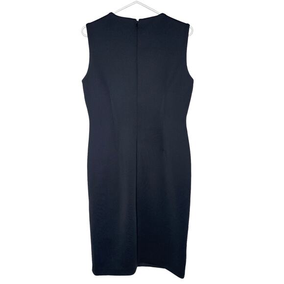 Calvin Klein Black Sheath Dress Size 10 with gold zipper embellishment - Picture 7 of 7